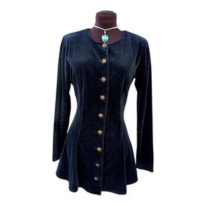 Vintage 80's Betsey Johnson Skirted Blazer Punk Rock Label Steampunk Victorian M